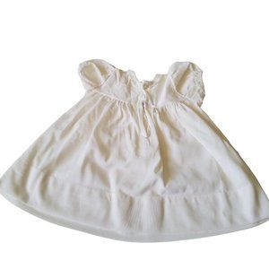 Vintage Baby Dress 1940s 1950s Baby Bliss 3 months Embroidered Flowers Summer